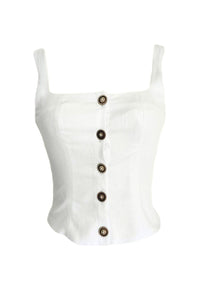 Soah - Women's Elise Linen Blend Vest Top