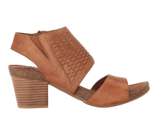 Sofft - Milan Block Heeled Sandal - brown - leather - sandals