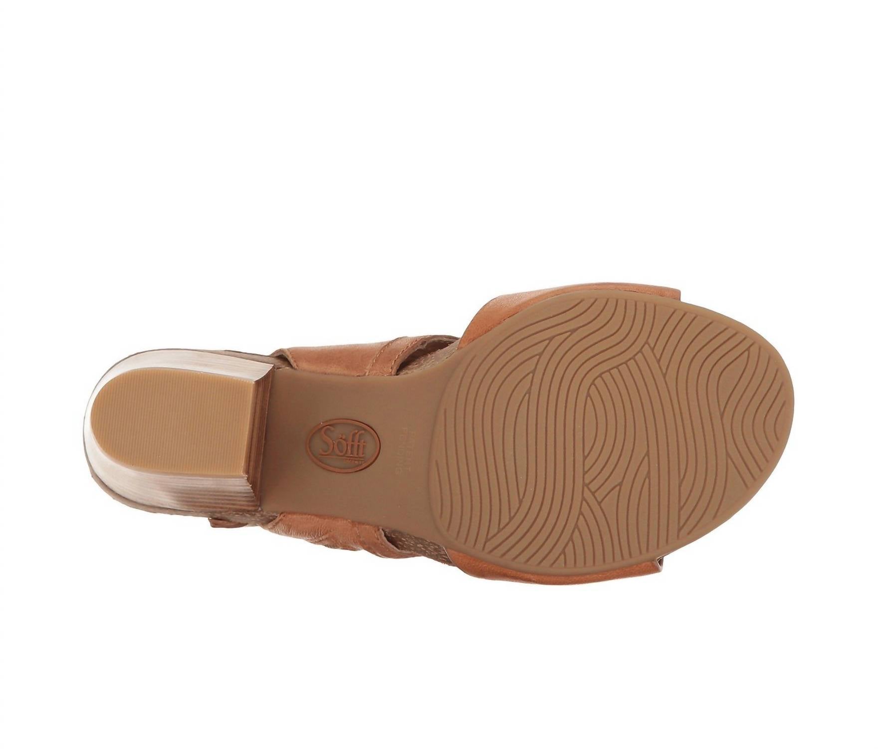 Sofft - Milan Block Heeled Sandal - brown - leather - sandals