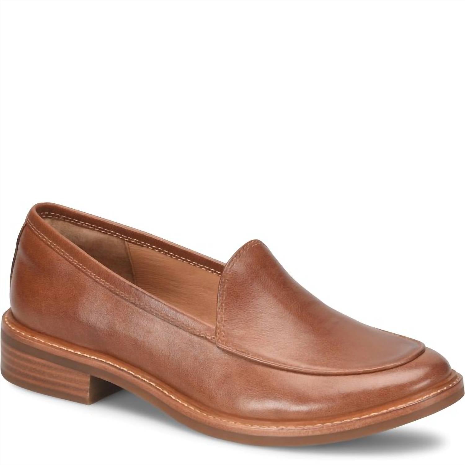 Sofft - Women's Napoli Loafer - brown - flats - leather