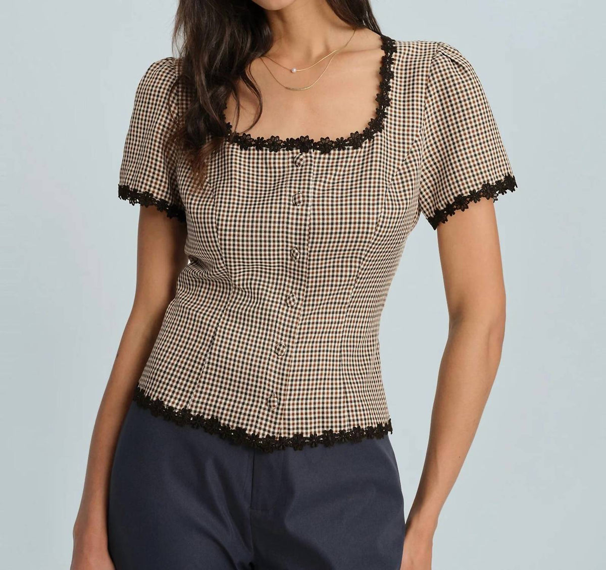 Sofie The Label - Chelsea Gingham Top