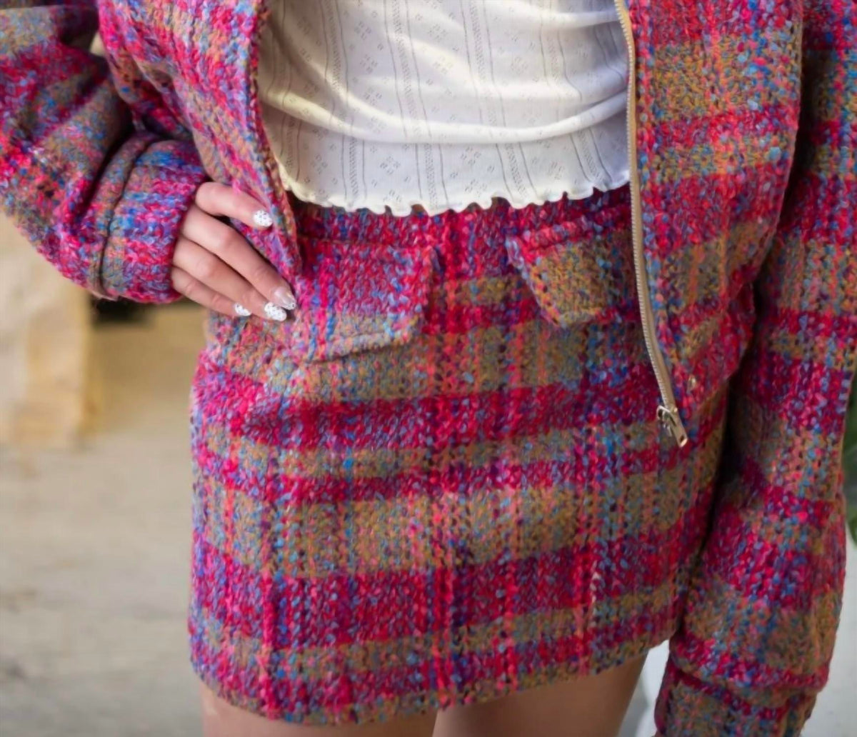 Sofie The Label - Violette Tweed Skort