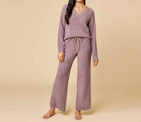 Softies - Waffle Marshmallow V Neck Pajama Set