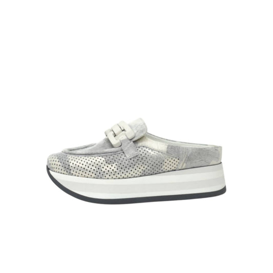 Softwaves - Women's Clio Platform Loafers - flats - grey - loafers