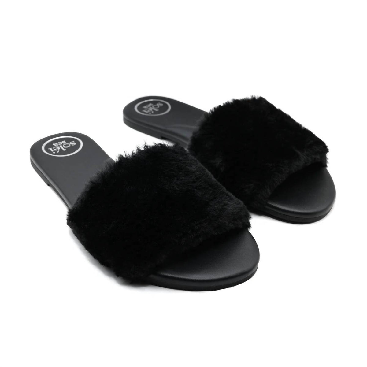 Solei Sea - Women Ziela Fur Strap Slide
