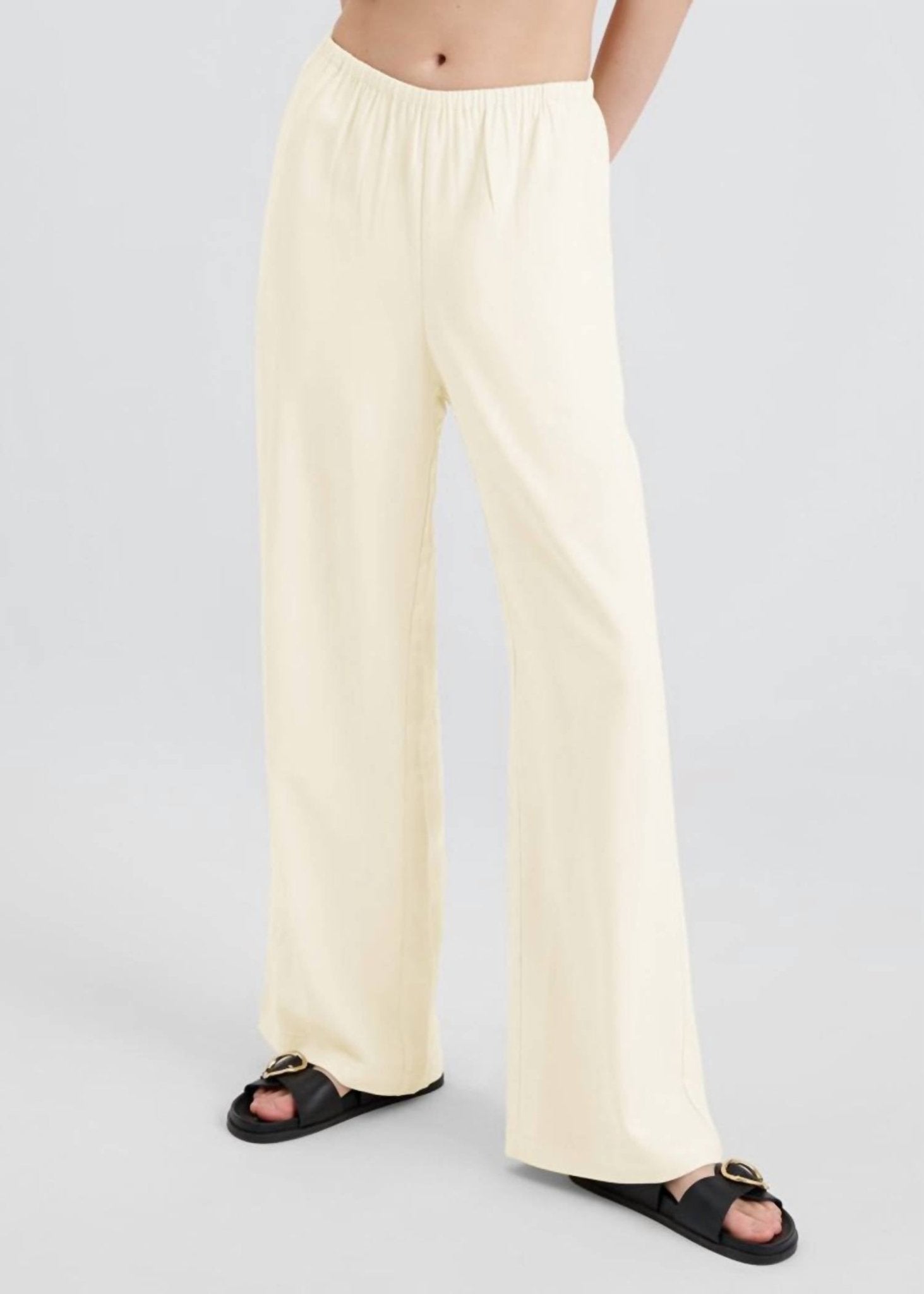 Solid & Striped - Monaco Straight Leg Pants - beige - clothing - pants