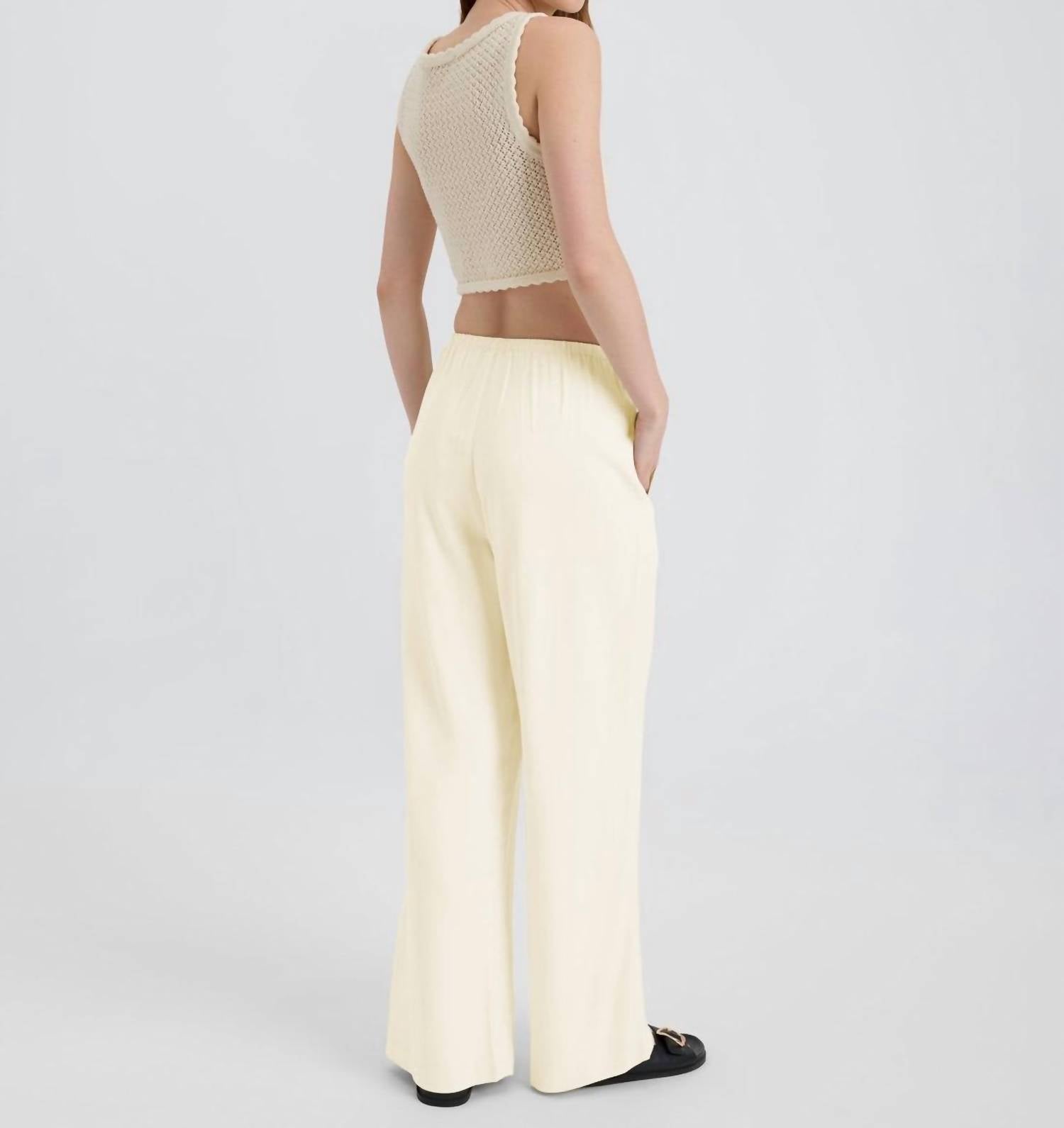 Solid & Striped - Monaco Straight Leg Pants - beige - clothing - pants