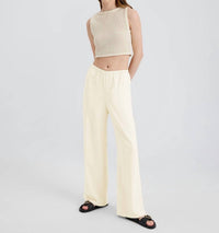 Solid & Striped - Monaco Straight Leg Pants - beige - clothing - pants