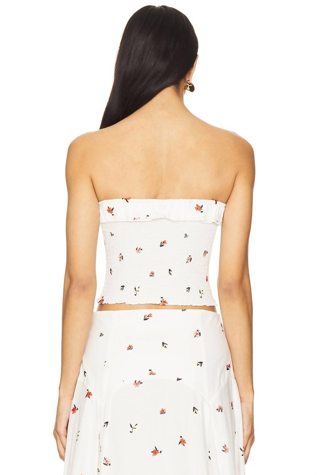 Solid & Striped - Nikki Off Shoulder Strapless Crop Top