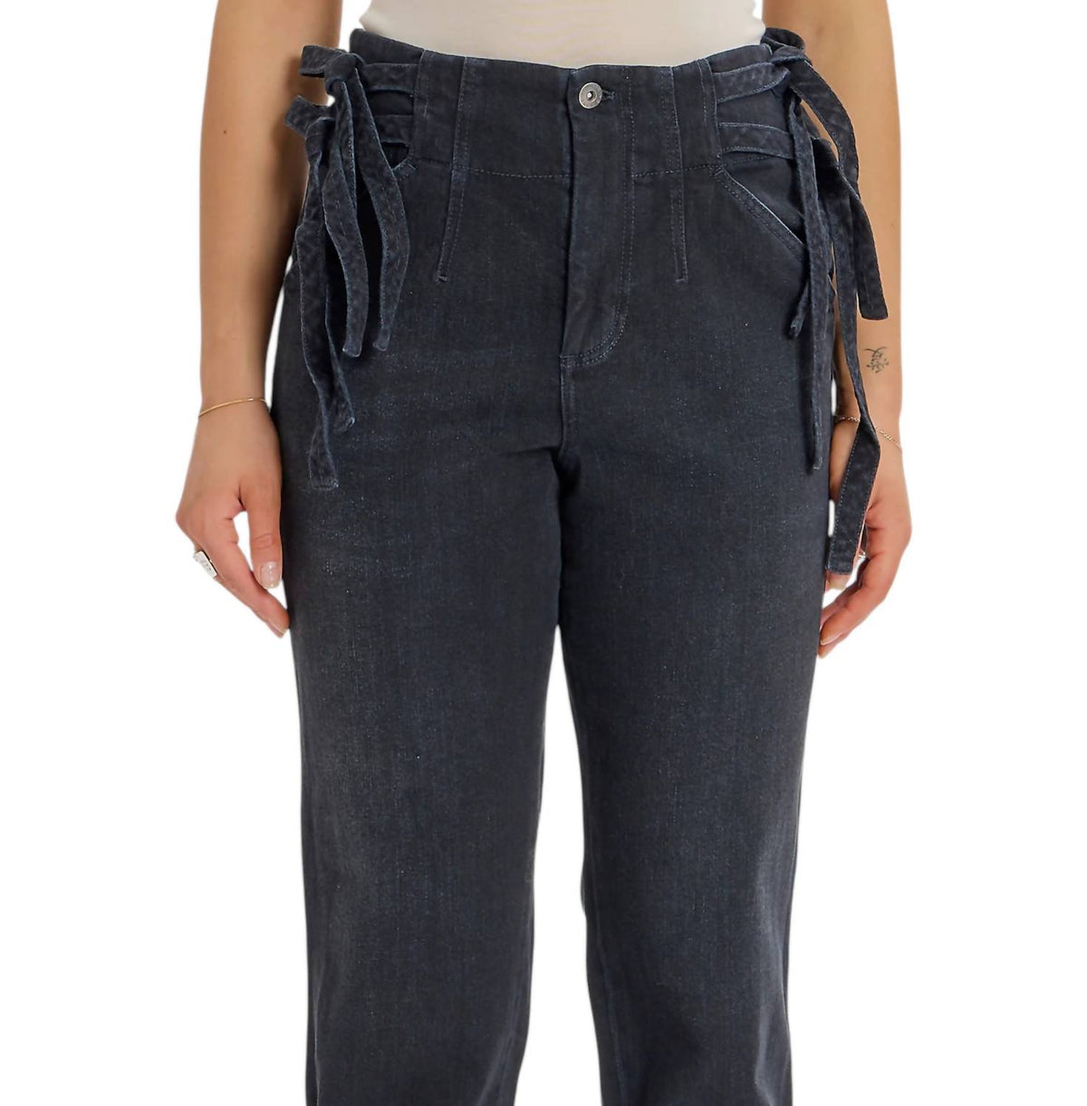 Something Navy - Sydney Side Tie Pants