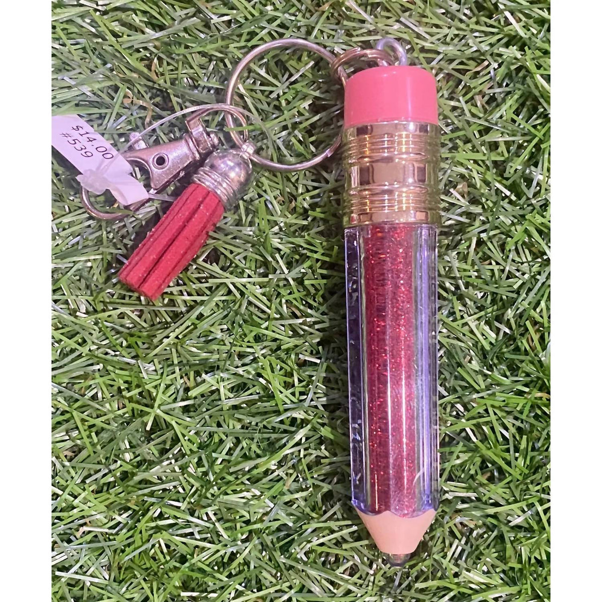 Sophia Collection - Floating Glitter Pencil Keychain