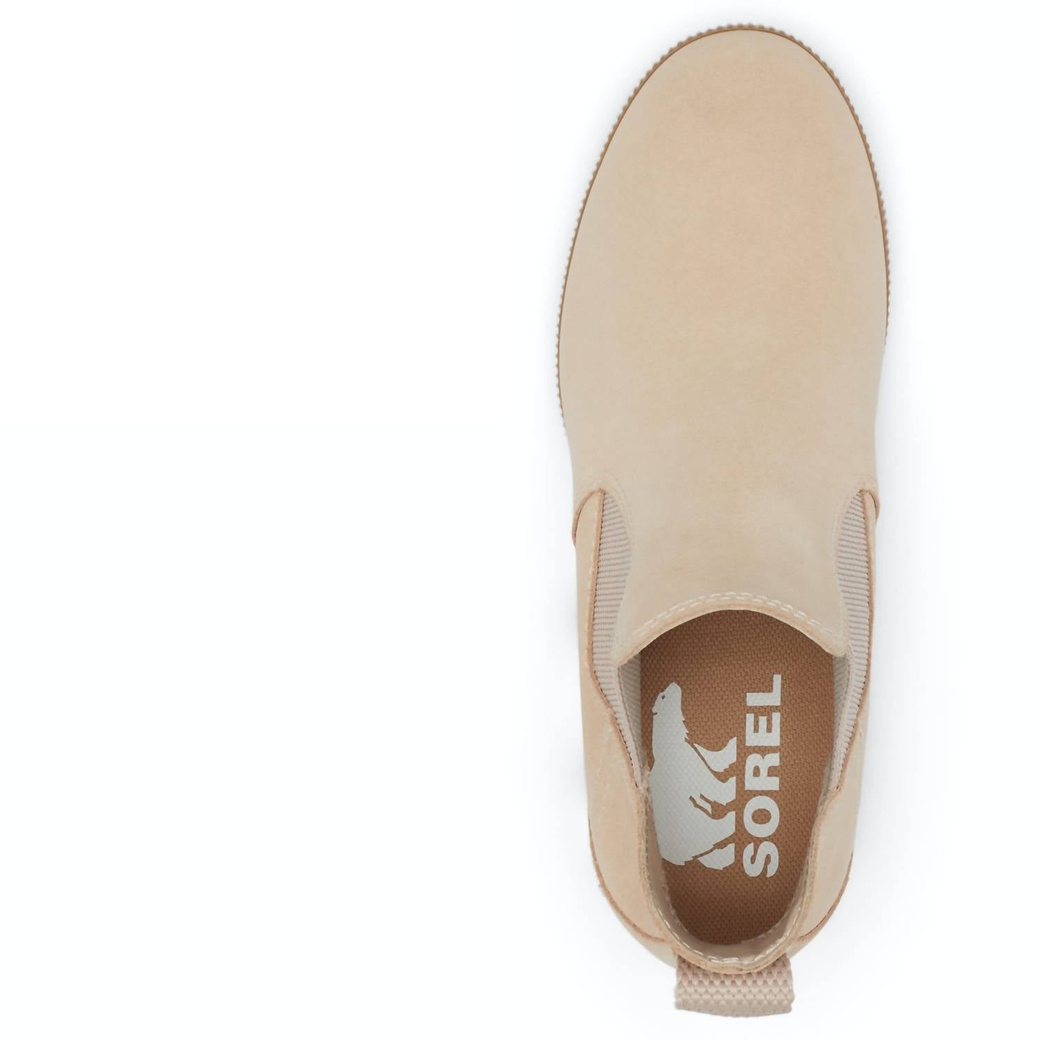 Sorel - Women's Out N About Slip - on Wedge Shoes - beige - shoes - suede