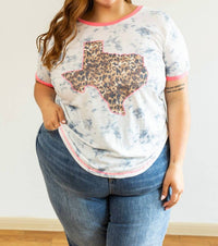 Southern Grace - Leopard Texas Top - Plus