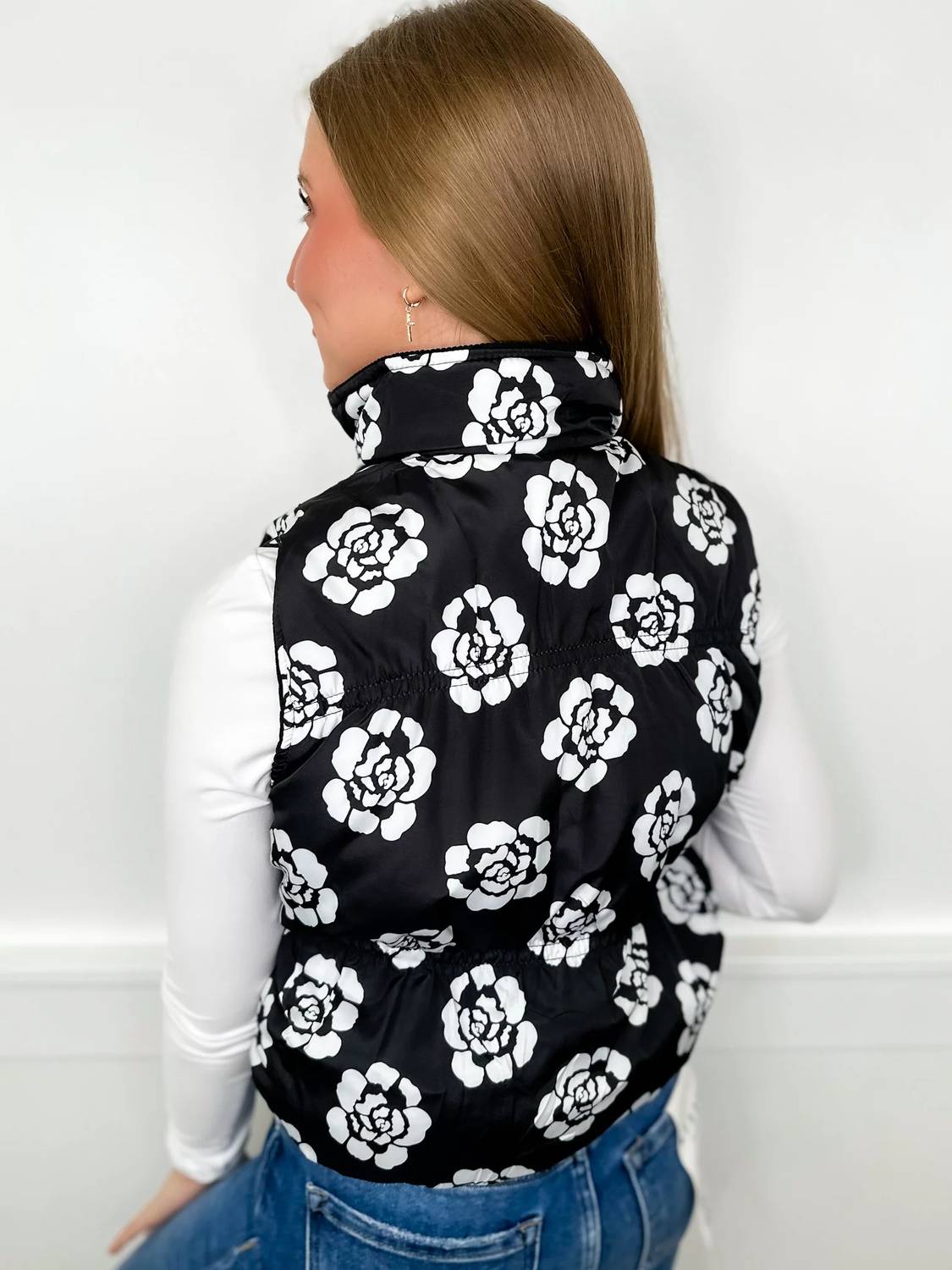 Southern Grace - Ribbed Reversible Puffer Vest