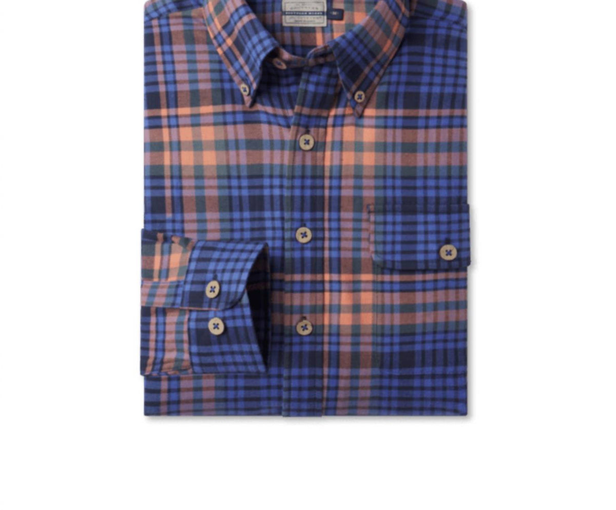 Southern Marsh - Men's Newhaven Plaid Flannel Button Down