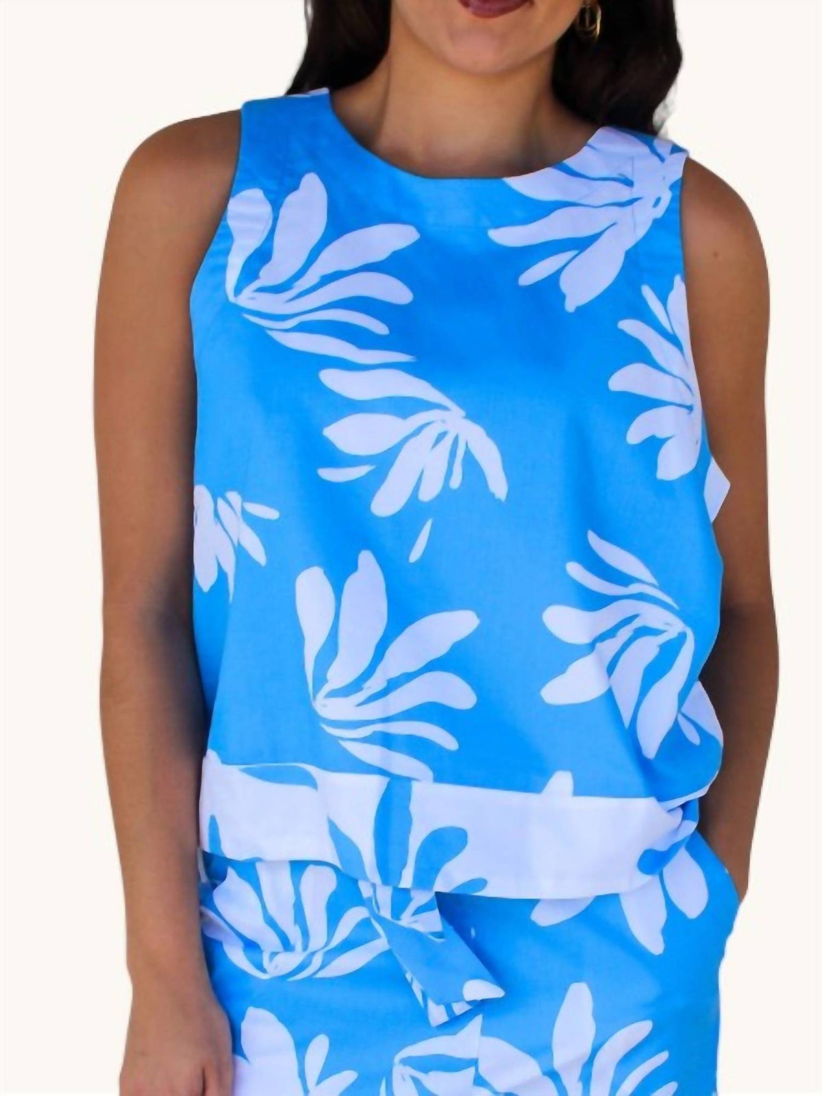 Southern Tide - Simone Leafy Luxe Tank Top