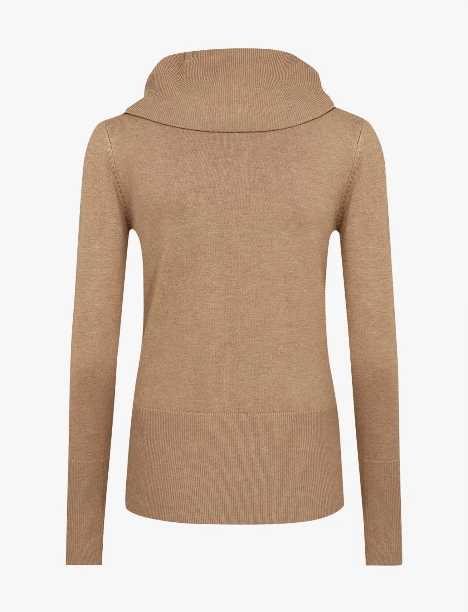 Soya Concept - Dollie Cowl Sweater - brown - clothing - cowl