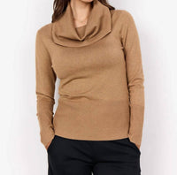 Soya Concept - Dollie Cowl Sweater - brown - clothing - cowl