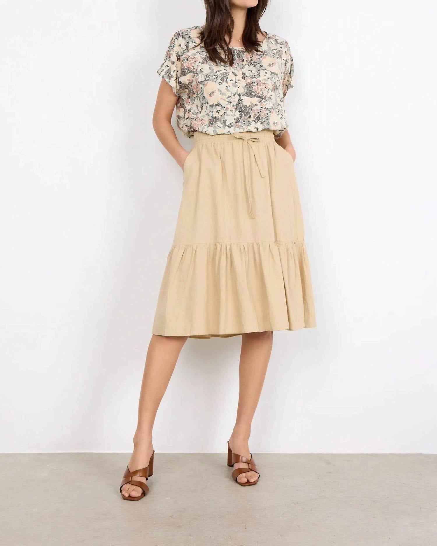 Soya Concept - Sofia Top - clothing - floral - green