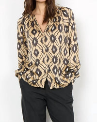 Soya Concept - Tammi Woven Blouse - blouses - brown - clothing