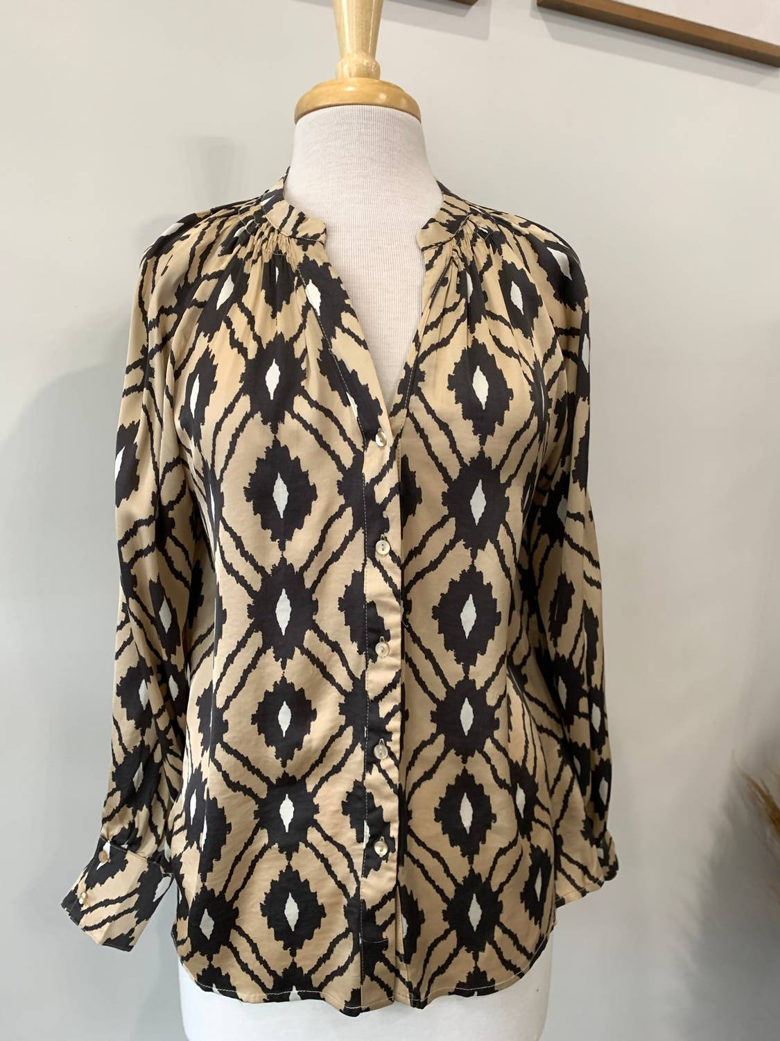 Soya Concept - Tammi Woven Blouse - blouses - brown - clothing