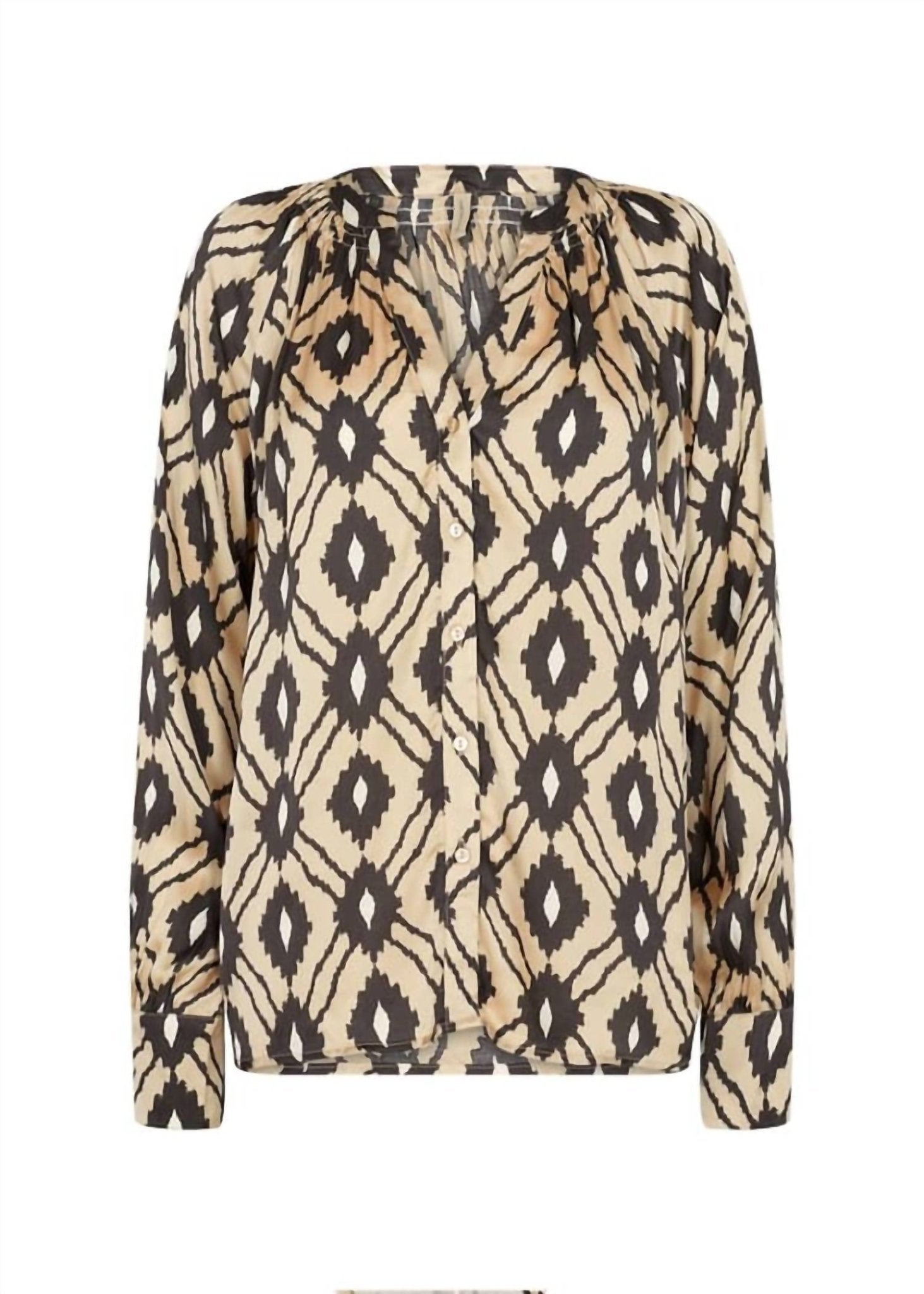 Soya Concept - Tammi Woven Blouse - blouses - brown - clothing