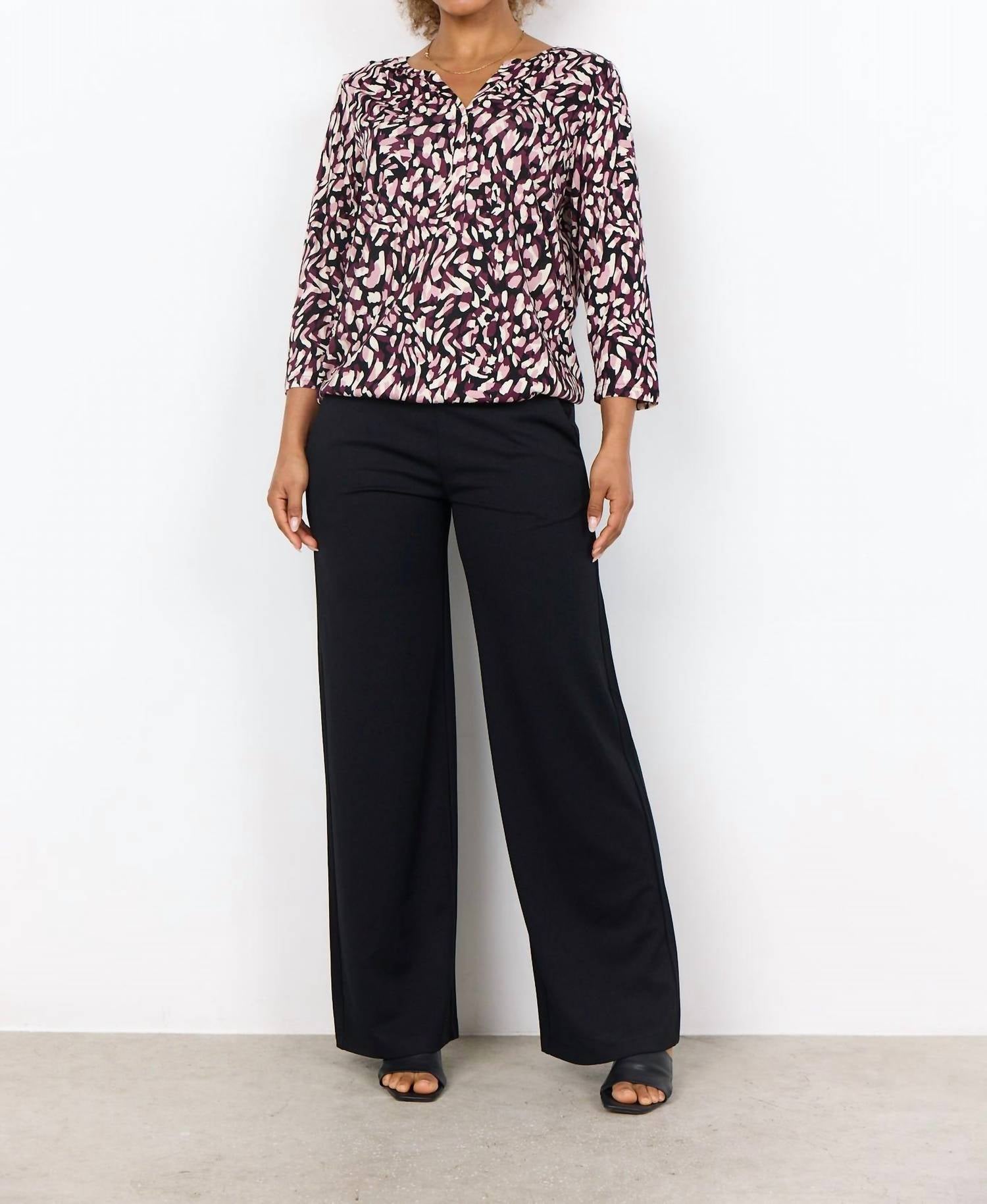 Soya Concept - Women's Blouse - blouses - clothing - geometric