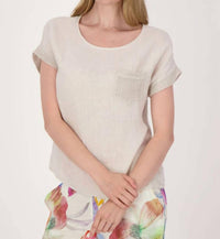 Spanner - Linen Pocket Top