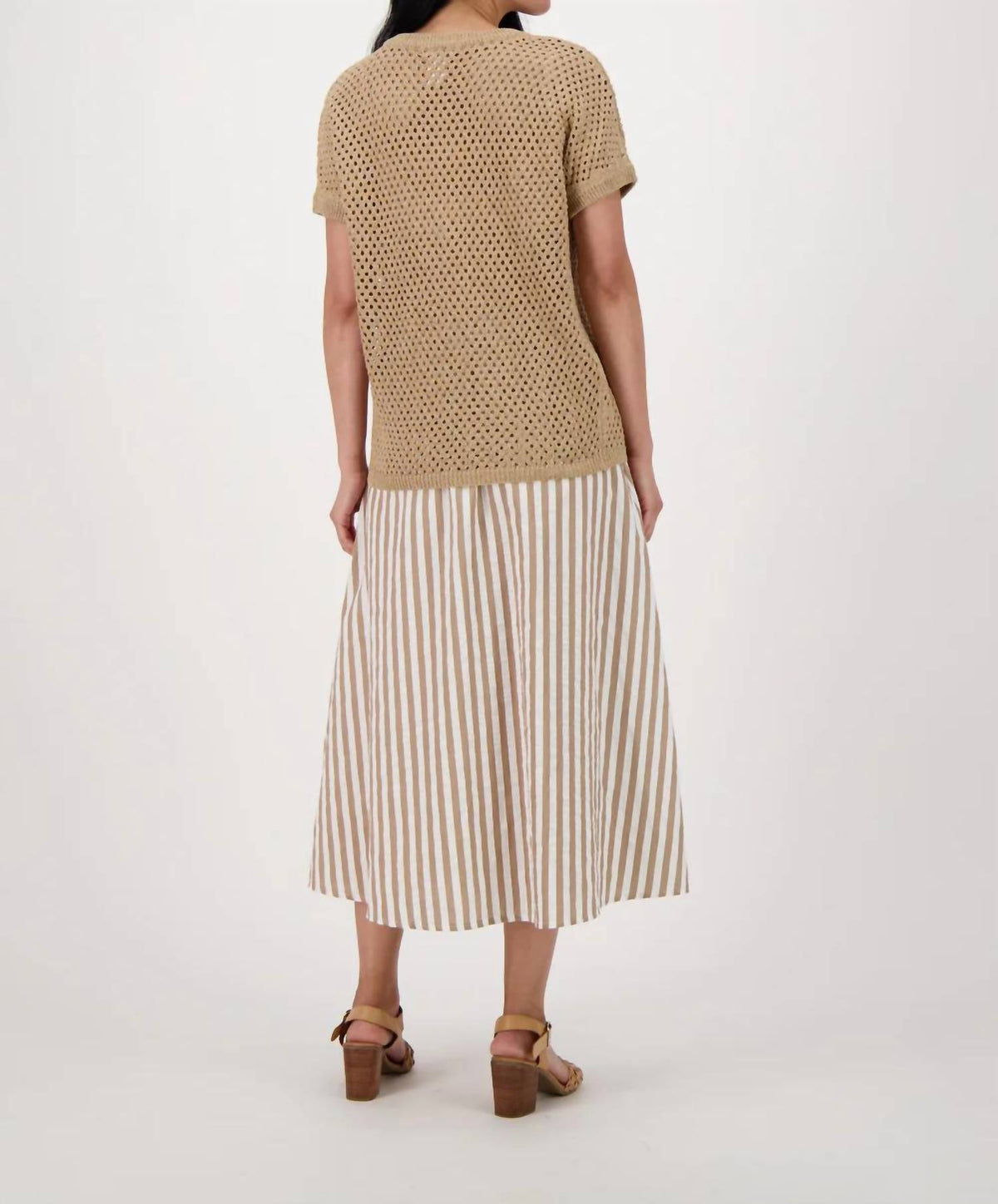 Spanner - Lurex Stripe Utility Skirt