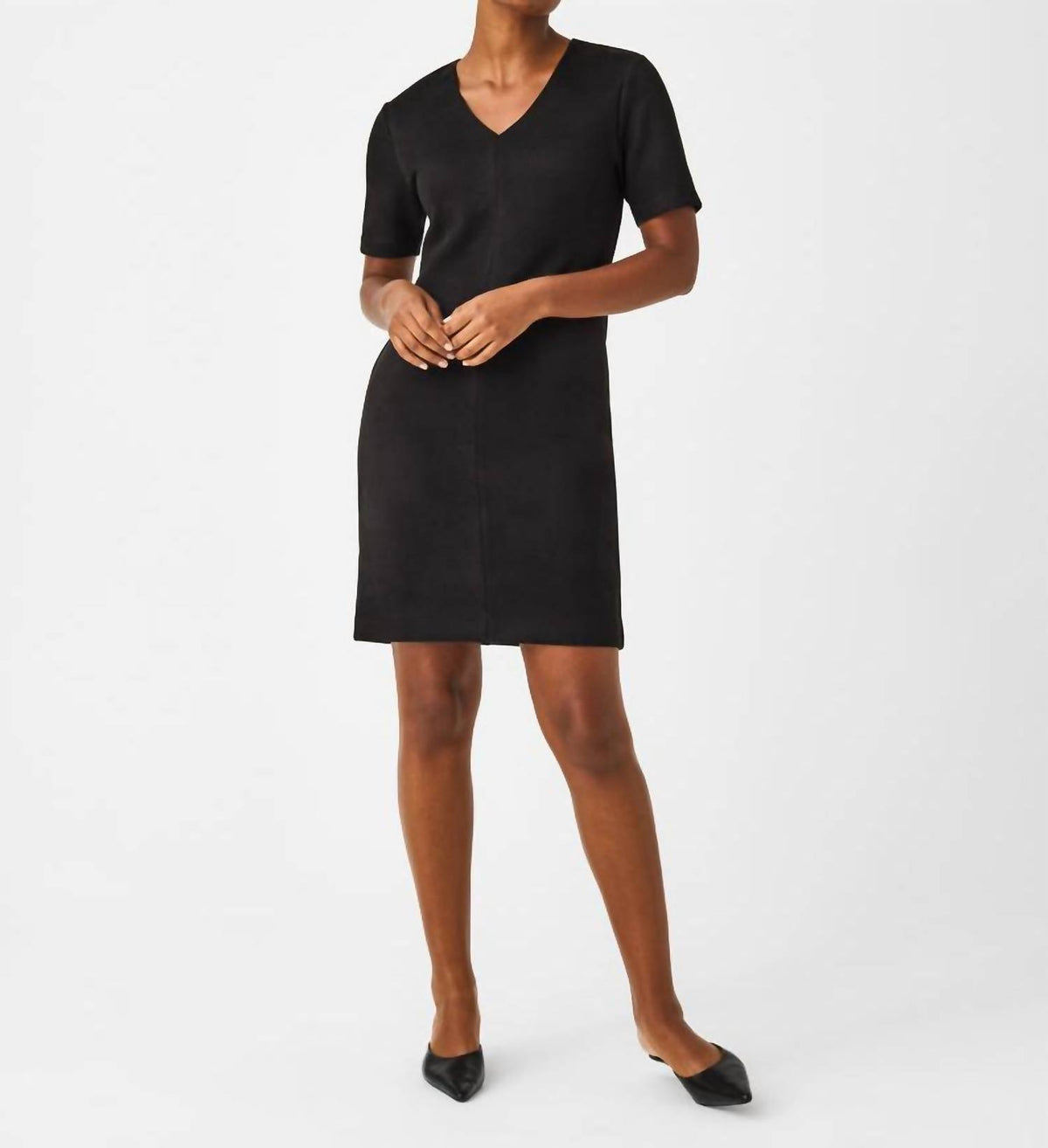 Spanx - FAUX SUEDE COLUMN DRESS