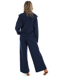 Spanx - French Rib Half Zip Pullover Sweatshirt