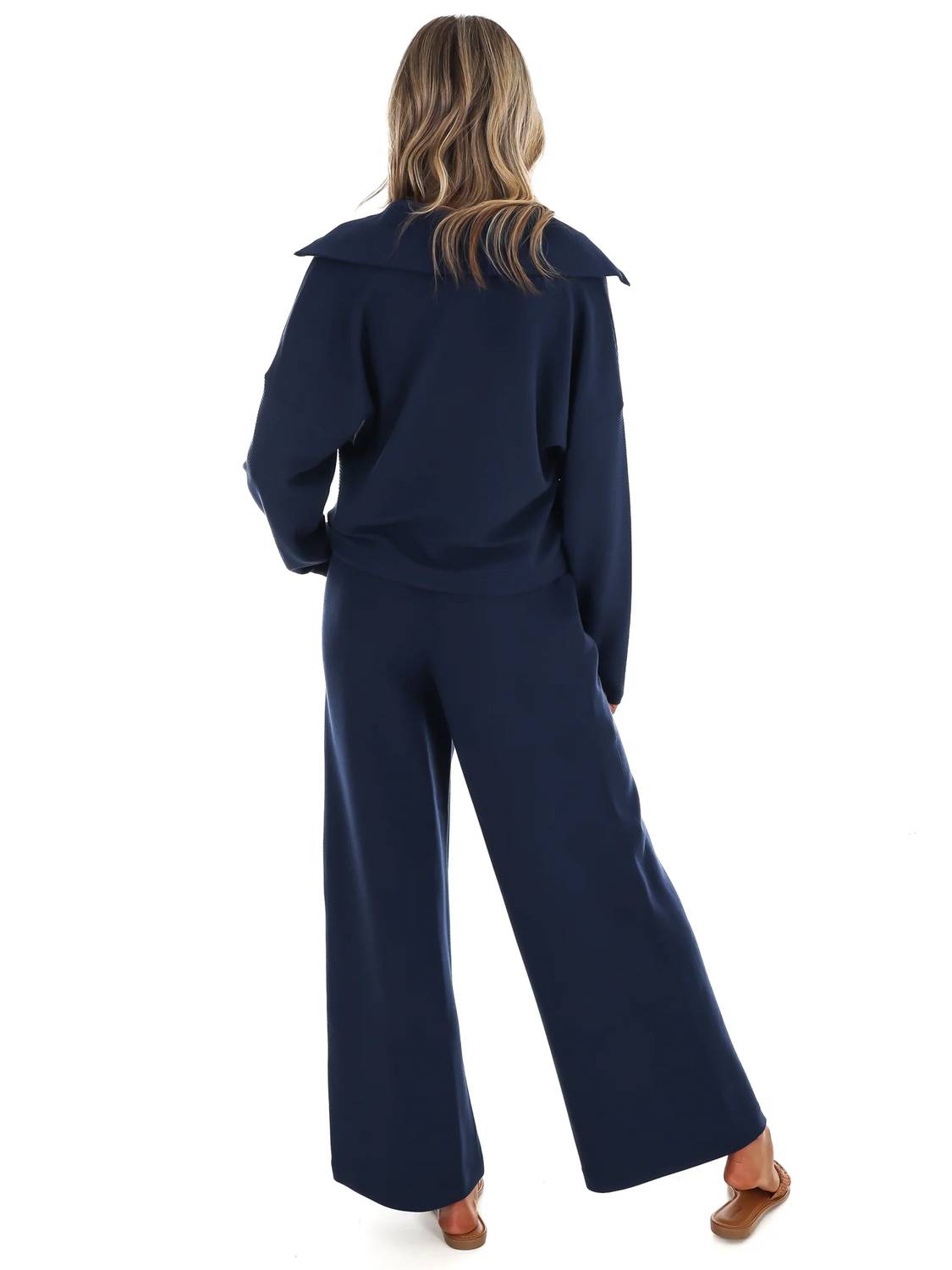 Spanx - French Rib Half Zip Pullover Sweatshirt