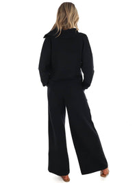 Spanx - French Rib Half Zip Pullover Sweatshirt