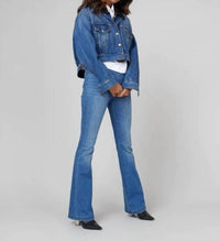 Spanx - High Rise Flare Jeans - Plus