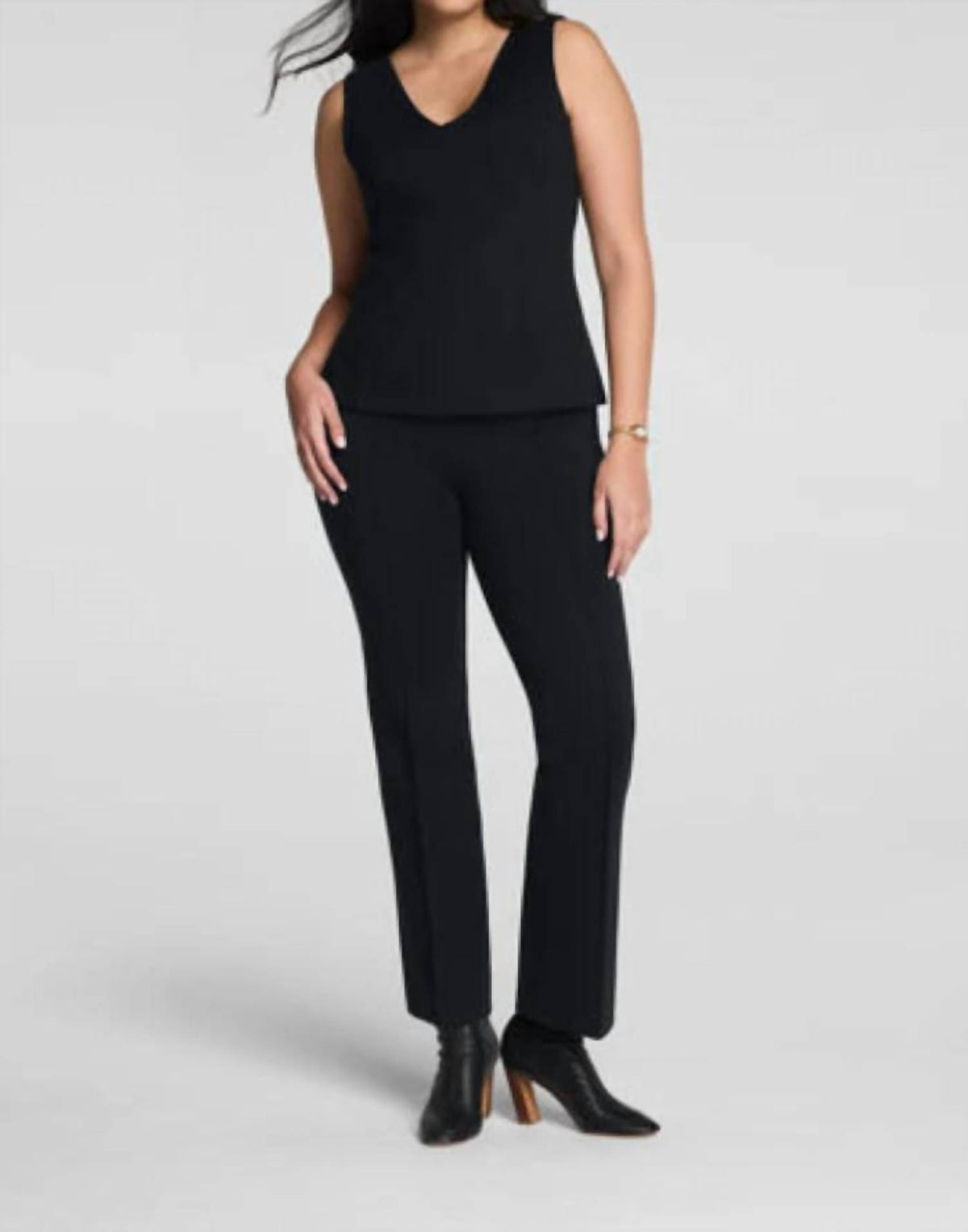 Spanx - Ponte Kick Flare Pants With Pintuck