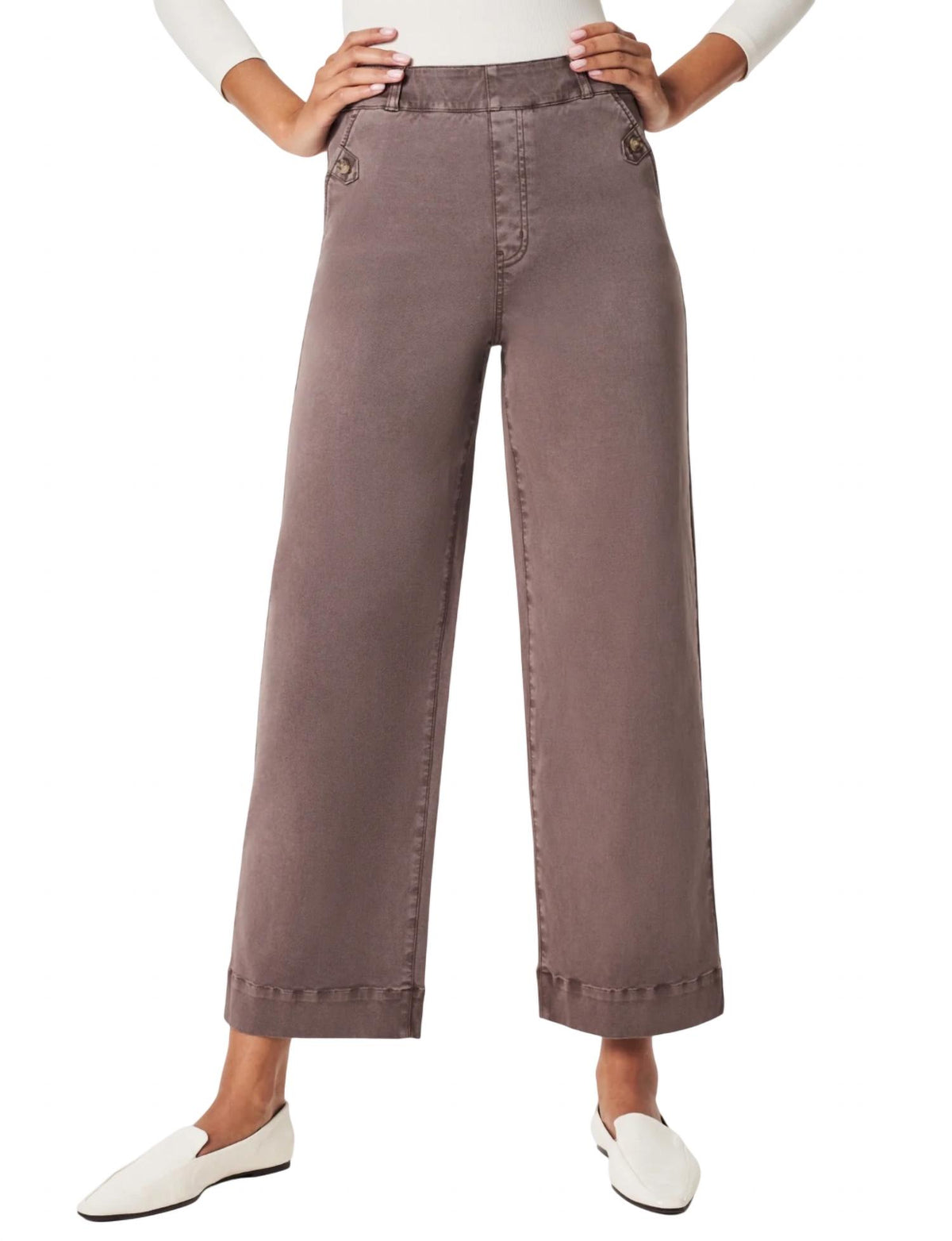 Spanx - Stretch Twill Cropped Wide Leg Pant