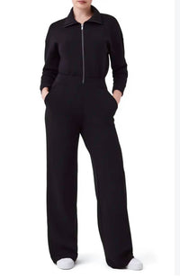 Spanx - Women's Pockets Collared Jumpsuit