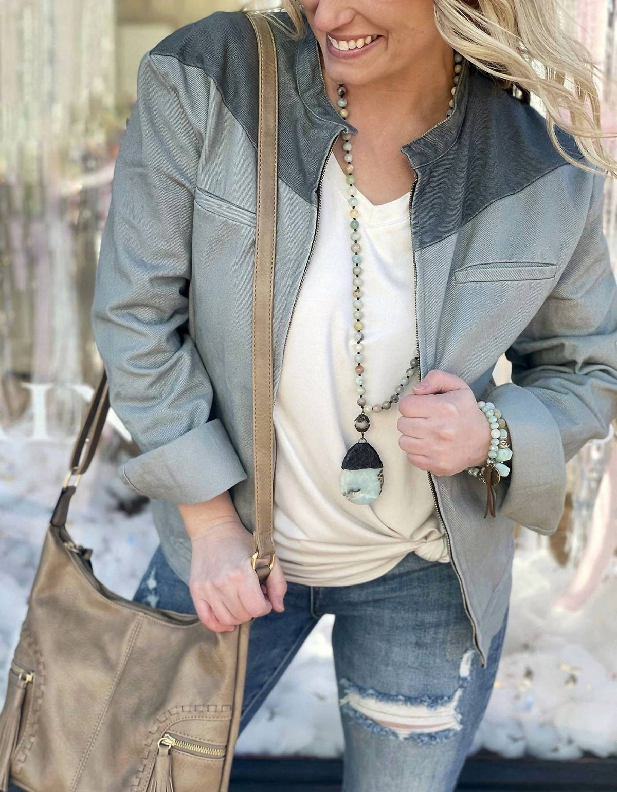 Spearpoint Apparel - Boyfriend Denim Jacket