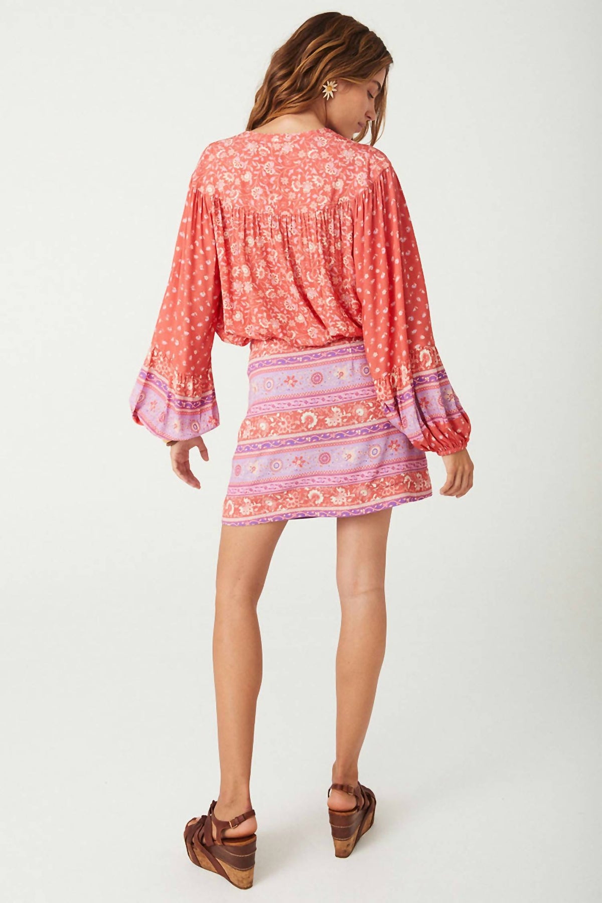 Spell - Sunshine Bandit Wrap Mini Skirt