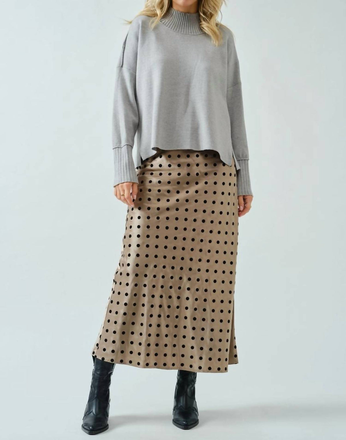 Spice Alley - Dotty Midi Skirt