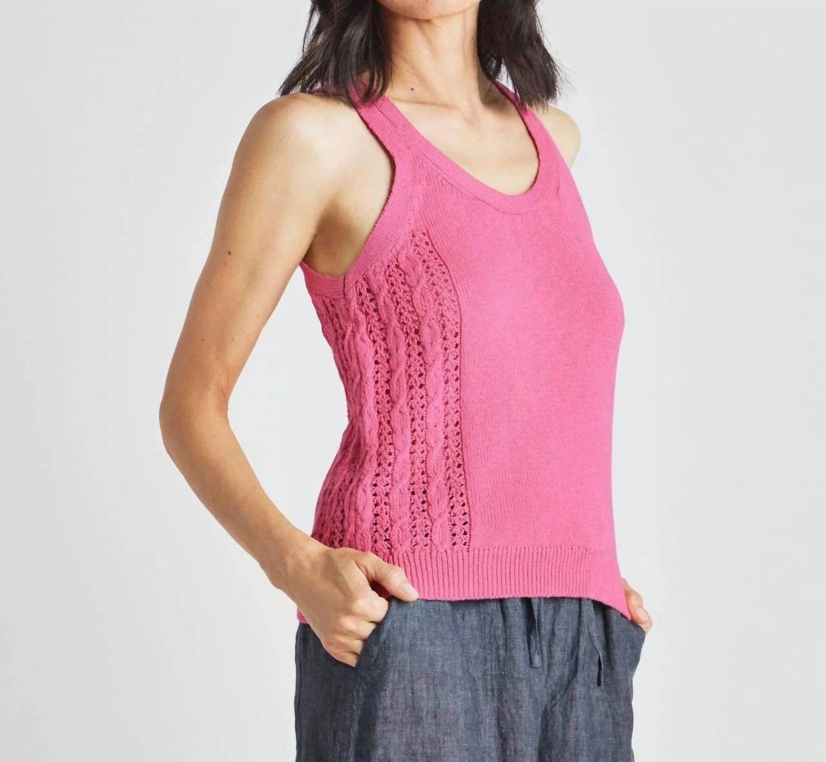Splendid - Ally Sweater Tank - clothing - pink - solid