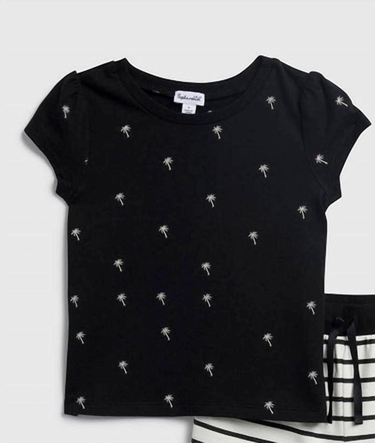 Splendid - Girls Pretty Palm Tree Short Sleeve Set