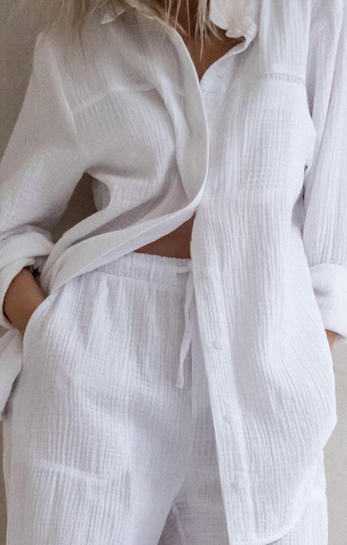 Splendid - Knit Gauze Button Shirt