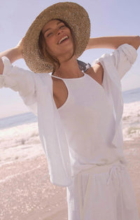 Splendid - Knit Gauze Button Shirt