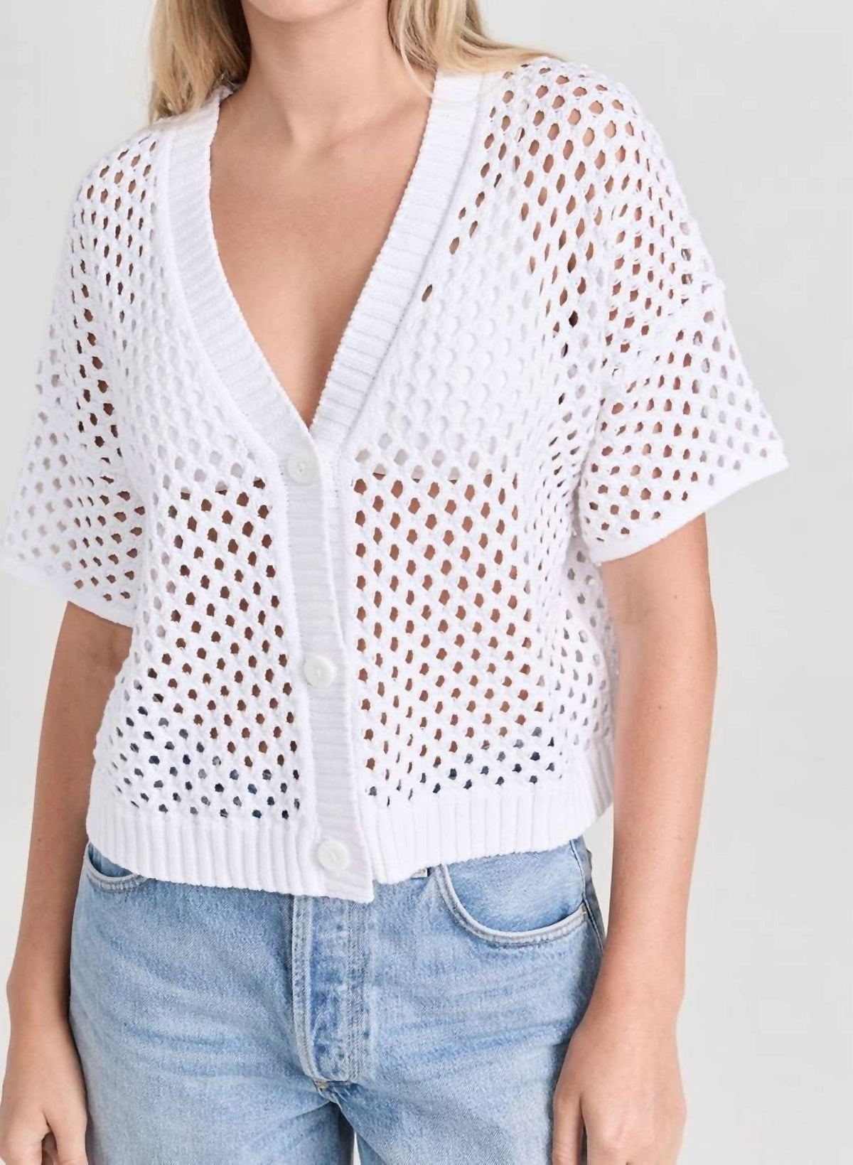 Splendid - Nova Pointelle Short Sleeve Cardigan