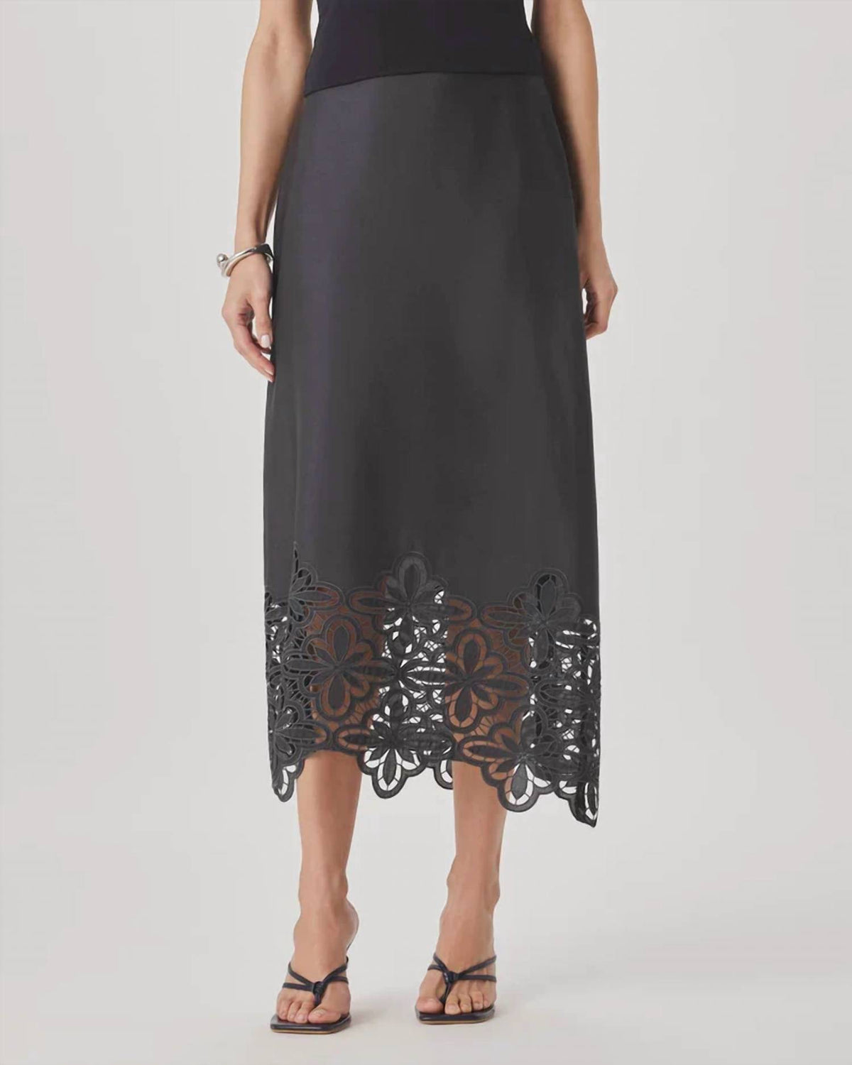 Splendid - Pia Eyelet Midi Skirt