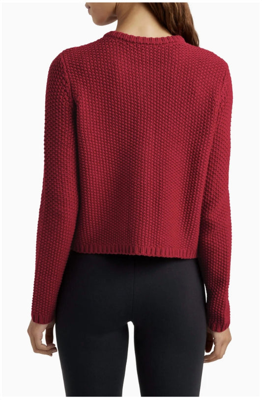 Splendid - Women's Andrea Cropped Cardigan - cardigans - clothing - red