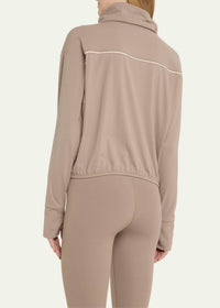 Splits59 - Rosie Air Weight High Neck Jacket - brown - casual - jacket - clothing