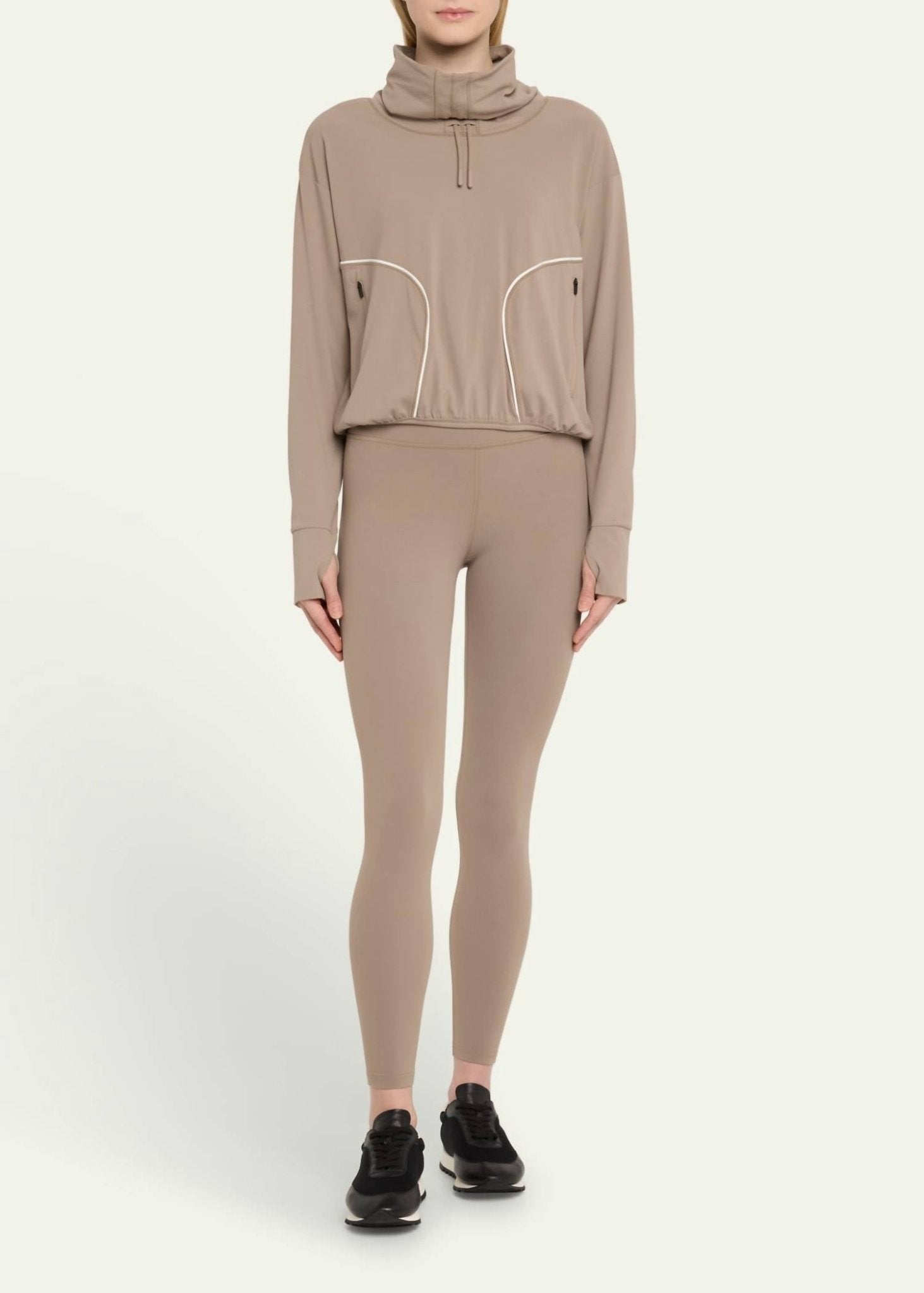 Splits59 - Rosie Air Weight High Neck Jacket - brown - casual - jacket - clothing