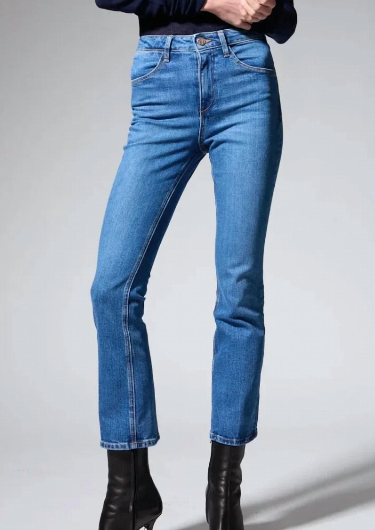 Sprwmn - Ankle Flare Denim Bootcut Pant